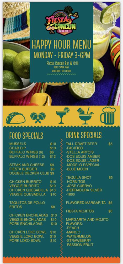 Fiesta Cancun Bar & Grill Menu image 2